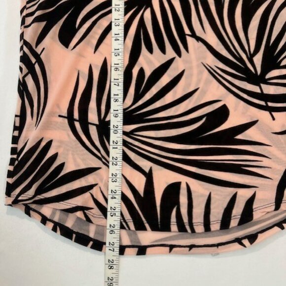 Andrew Christian Size L Sheer Mesh Tank Top - Pink Sand/Black - Picture 4 of 8